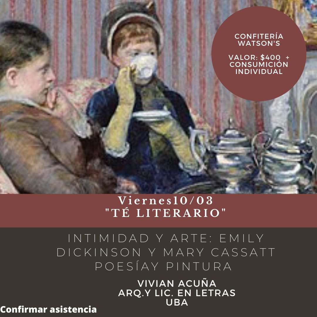 Imagen invitación al encuentro "te literario"