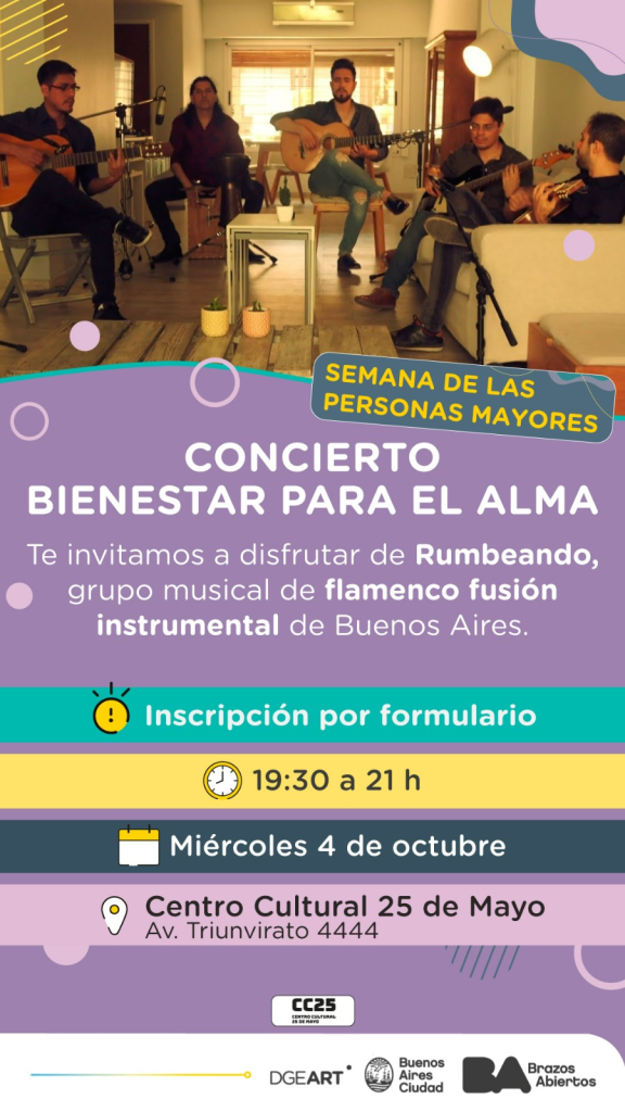 Invitación concierto bienestar para el alma